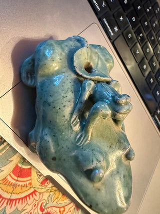 Vintage Pottery Flower Frog