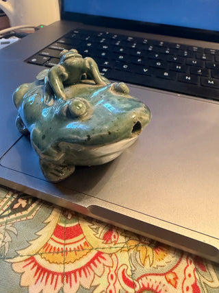 Vintage Pottery Flower Frog