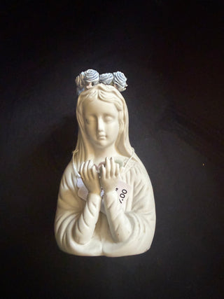 Porcelain Bisque White Glased Madonna