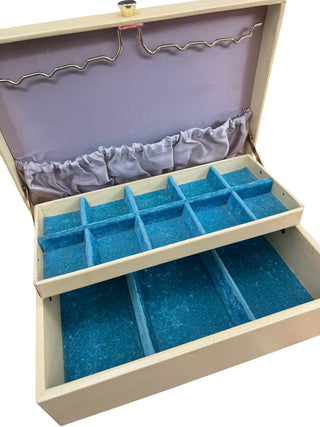 Lady Buxton Jewelry Box w/ Blue Velvet Interior