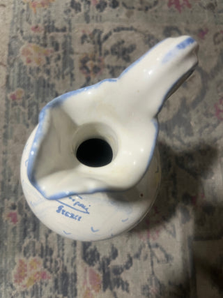 VTGE signed French pottery pitcher