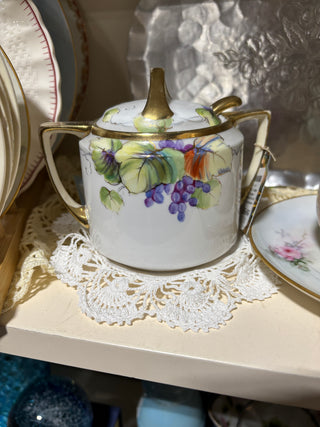 SALE - Grape Nippon Mustard Jar w/ lid and spoon - RSV