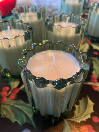 Green Christmas Pine Candle