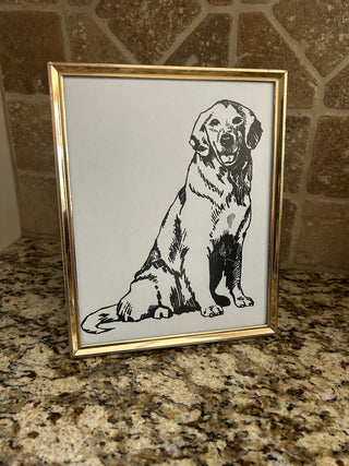 Vintage Gold Frame, 8x10”    MTS