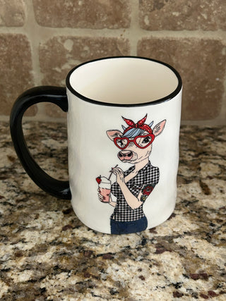Hipster Cow Mug