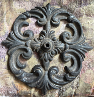 Vintage Ornate Black Iron Base RCD