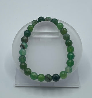 8mm Green Agate Bracelet