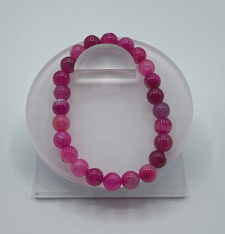 8mm Pink Agate bracelet