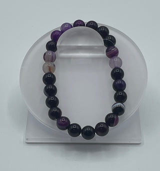 8mm Purple Agate Bracelet