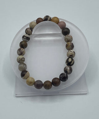 8mm Brown Zebra Jasper Bracelet