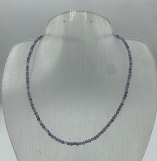 16 Inch Amethyst Necklace
