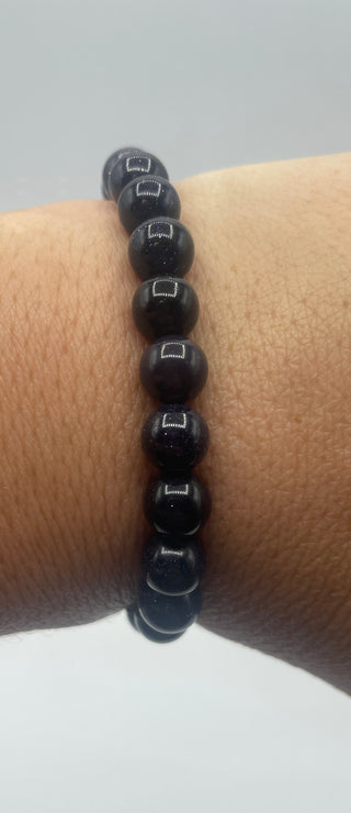 8mm Blue Goldstone Bracelet