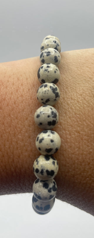 8mm Dalmation Jasper Bracelet