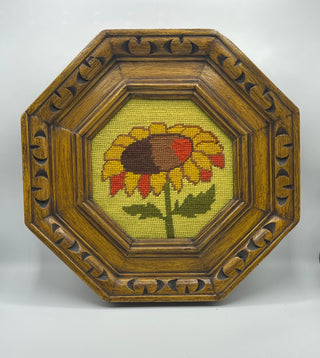 sunflower needlepoint art