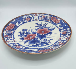 Japanese floral bird plate