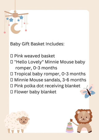 Minnie Mouse Baby Gift Basket, 0-3 months