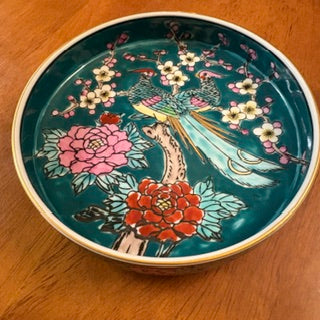 Japanese MCM Gold Imari Handpainted Porcelain Dish