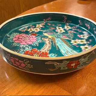 Japanese MCM Gold Imari Handpainted Porcelain Dish