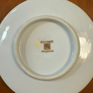 Japanese MCM Gold Imari Handpainted Porcelain Dish