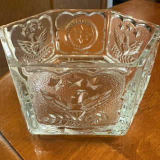 MCM Indiana Glass Tiara Hexagonal Candy Dish