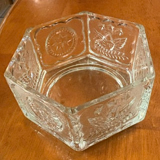 MCM Indiana Glass Tiara Hexagonal Candy Dish