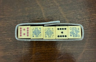 1920-1950s Ivory Bakelite Poker Dice