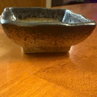 Vntg Japanese Kosui Blue Condiment Dish
