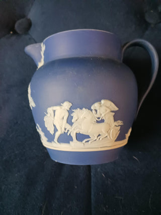 Jasperware 1896 Tea Pot Wedgewood England Set Sugar and Cream