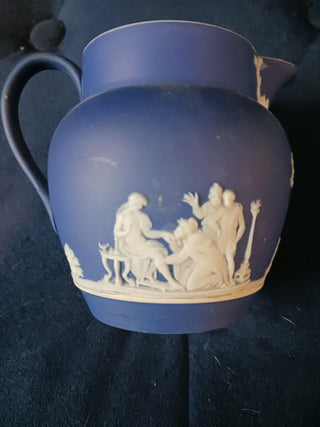 Jasperware 1896 Tea Pot Wedgewood England Set Sugar and Cream