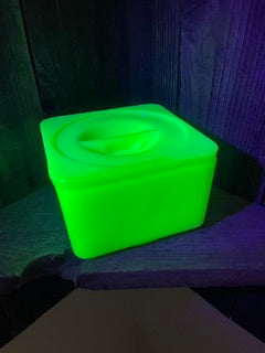 Jeannette Jadeite Refrigerator Uranium  Dish