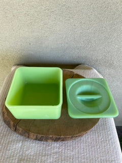 Jeannette Jadeite Refrigerator Uranium  Dish