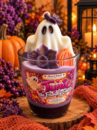 JUNIE THE FRIENDLY GHOST" Artisan Soy Candle
