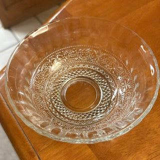 Vntg Pressed Glass KIG Malaysia Fruit Bowl
