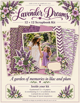 Lavender Dreams 12 × 12 Scrapbook Kit