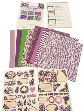 Lavender Dreams 12 × 12 Scrapbook Kit
