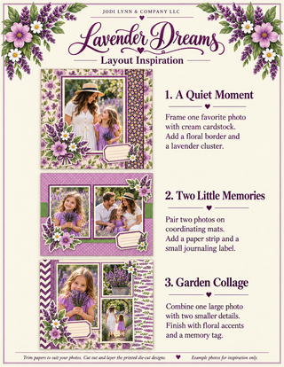 Lavender Dreams 12 × 12 Scrapbook Kit