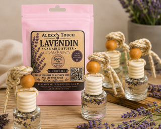 LAVANDIN' CAR AIR DIFFUSER  100% ESSENTIAL OIL