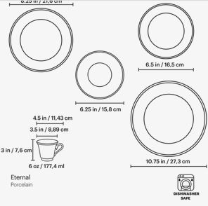 Boxed Set of 4 Lenox Eternal  China 5-pc place settings NEW