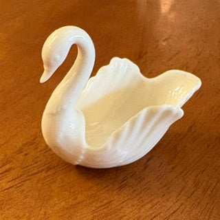 Lenox Miniature Swan, Inscribed "To the Bride!"