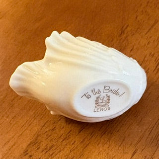 Lenox Miniature Swan, Inscribed "To the Bride!"