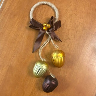 Metal Acorn Bells Door Hanger