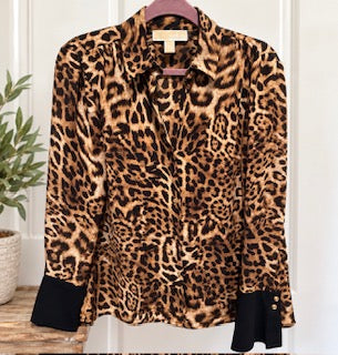 Michael Kors Leopard print blouse
