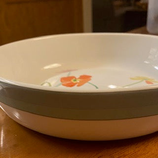 Vtg Mikasa Soup Bowl Cache Pattern