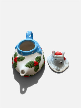 Christmas Mouse Stocking Teapot