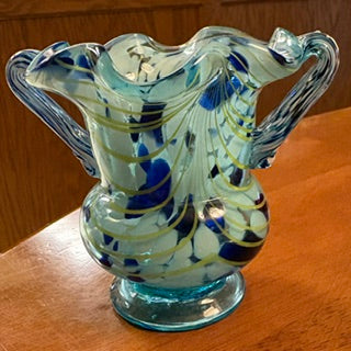 MCM Hand Blown Art Glass Vase 4" High