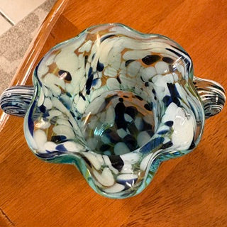 MCM Hand Blown Art Glass Vase 4" High