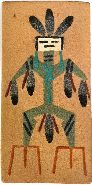 Vintage Navajo "Big Thunder" sandpainting