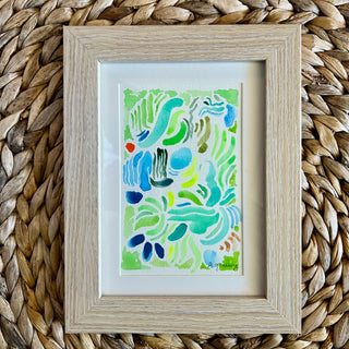 Original Mini Watercolor "Nessie Goes Exploring"