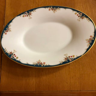 Vntg Noritake Embrace Relish or Butter Dish