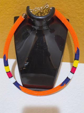 African Beaded chocker necklace